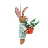 Handmade Felt Benjamin the Bunny Houseplant Ornament