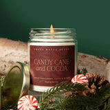 Candy Cane and Cocoa Soy Candle | 9oz Jar