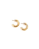 Ethel Gold Hoop Earrings LARGE 2"