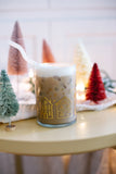 Gingerbread Houses Holiday Gold Drinking Glass