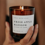 Fresh Apple Blossom Soy Candle | Amber 11oz Jar
