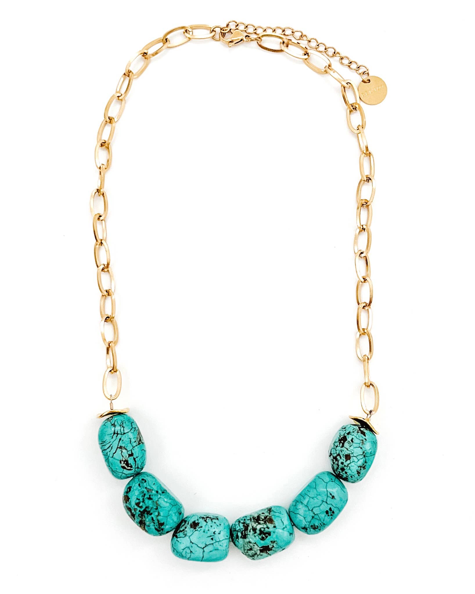 Chanler Beaded Chain Necklace || Choose Style: BLUE LACE AGATE