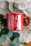 Have a Holly Jolly Christmas Red Pearlescent Ceramic Mug