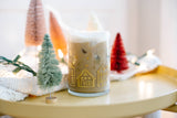 Gingerbread Houses Holiday Gold Drinking Glass