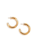 Ethel Gold Hoop Earrings LARGE 2"