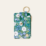 NEW! Sweet Meadow Keychain Card Wallet - Dark Green & Blue