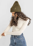 Adult Green Speckled Knit Beanie