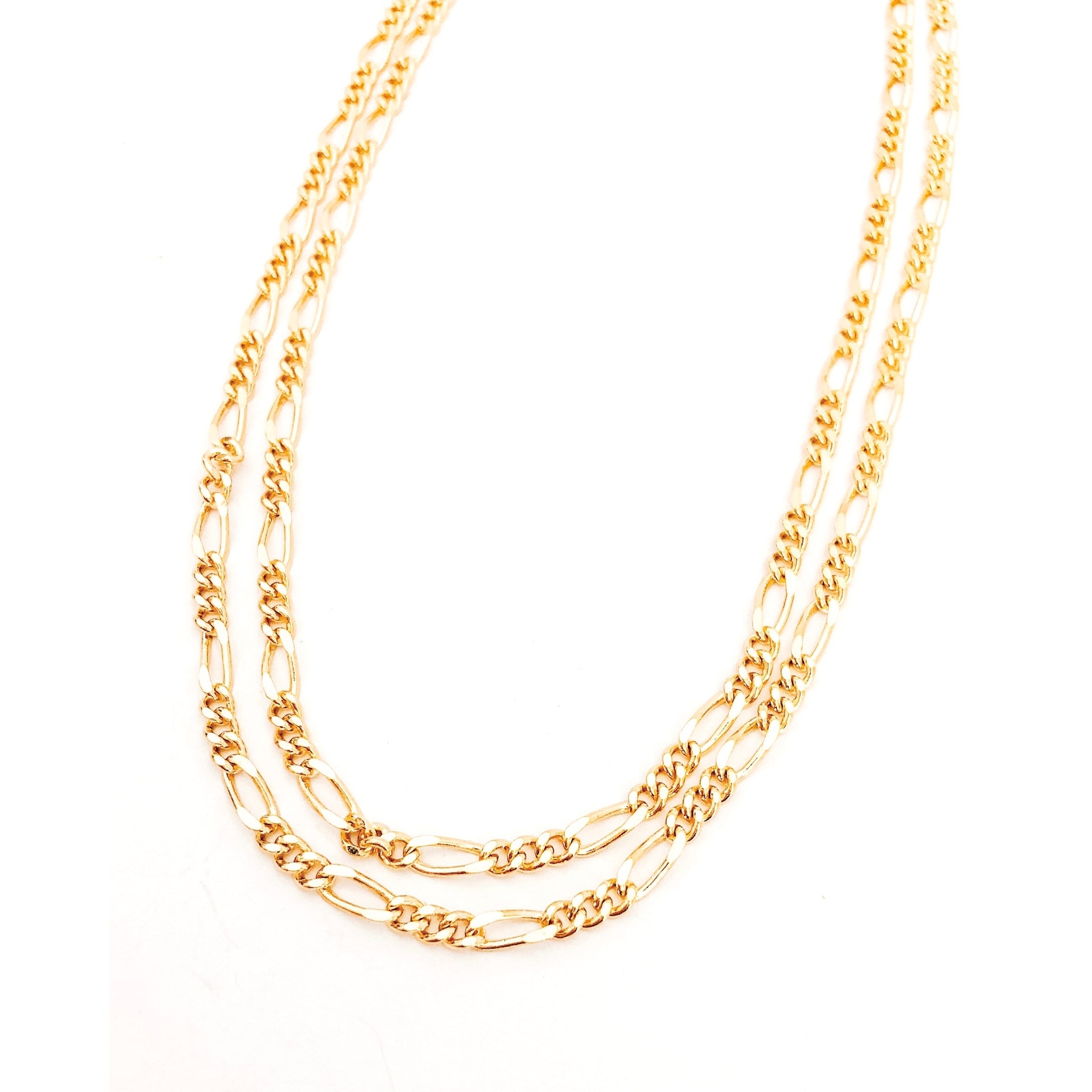 Chain Hattie Double Layer Gold Necklace