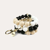 Hands-Free Silicone Beaded Keychain Wristlet - Keep it Classy