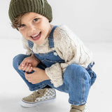 Toddler Green Speckled Knit Beanie