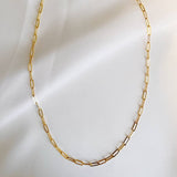 Allie Paperclip Layering Necklace Gold Filled